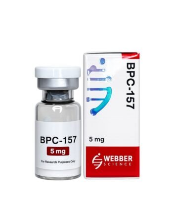 BPC-157 5mg WebberScience product image BPC-157 5mg WebberScience research peptide vial and box
