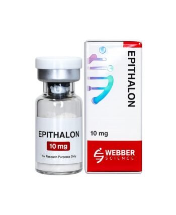 Epithalon 10mg WebberScience product image Epithalon 10mg WebberScience research peptide vial and box