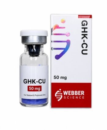GHK-Cu 50mg WebberScience research peptide vial and box