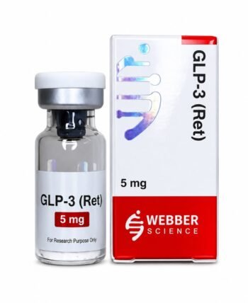 GLP-3 Ret 5mg WebberScience product image GLP-3 Ret 5mg WebberScience research peptide vial and box