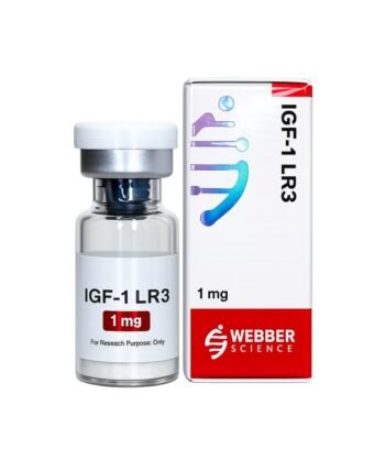 IGF-1 LR3 1mg WebberScience product image IGF-1 LR3 1mg WebberScience research peptide vial and box