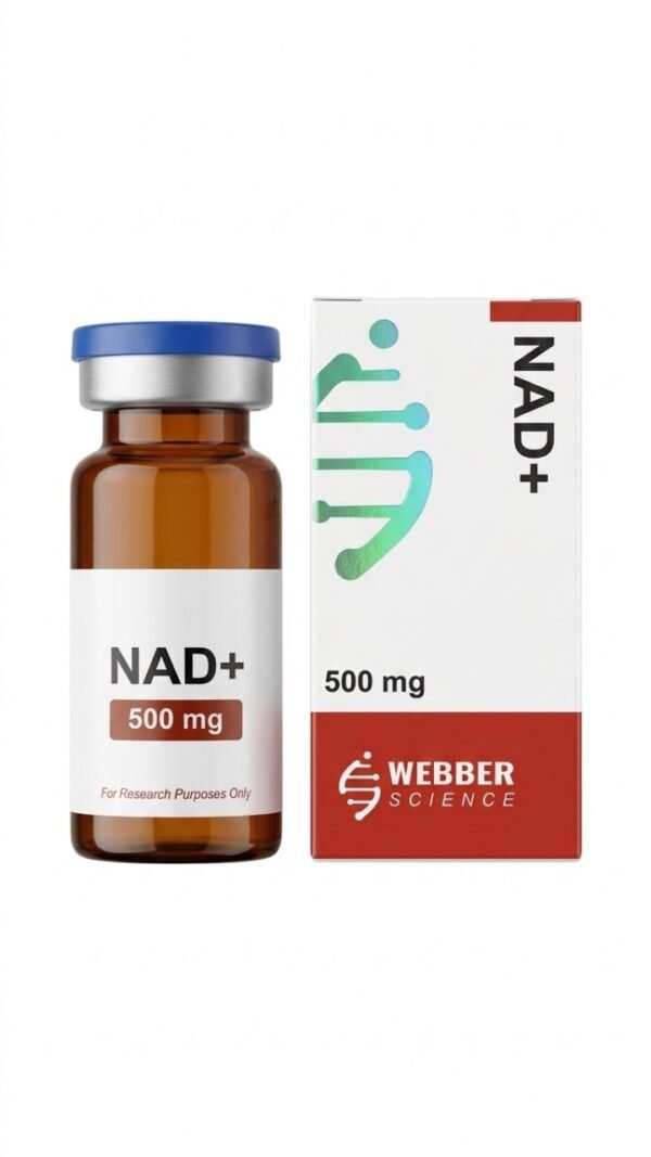 NAD+ 500mg WebberScience product image NAD+ 500mg WebberScience research compound vial and box