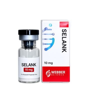 Selank 10mg WebberScience product image Selank 10mg WebberScience research peptide vial and box
